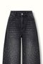 Anthracite Barrel Jean with Stone Detail - 2