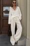 Lace Detailed V-Neck Women's Knitwear Sweater 52116101 - 2