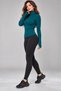 Women's Turtleneck High Neck Ultra Soft Ribbed Flexible Slim Fit Basic Green Sweater Blouse Body - 4