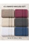 6-Piece Bath Towel Set 70X140 cm 320 Gr/Piece 80% Cotton 20% Polyester Double Border - 3