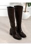 Cara Brown Heeled Women's Boots - 4