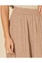 Women Beige Textured Maxi Skirt - 4