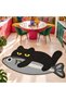 Auraplus Fish Hunter Cat Pattern Modern Woven Base Decorative Carpet Auraplus114 - 2
