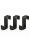 Stainless Steel 3-Piece Over-The-Door Towel Rack Kitchen Cabinet Hanger Shower Cabin Hanger Towel Robe Hanger Without Drilling - Bth-020 - 4