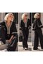 New season women's ethnic stripe detail spanish sleeve zippered suede top - 3