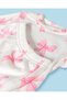 Infant Girls White Bow Print Pyjama Set - 2