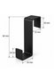 Stainless Steel 3-Piece Over-The-Door Towel Rack Kitchen Cabinet Hanger Shower Cabin Hanger Towel Robe Hanger Without Drilling - Bth-020 - 5