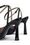 Women's Genuine Leather Black Heeled Shoes - 5