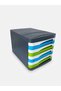 Colorful 8-Drawer Lockable Document Rack, Plastic Drawer Document Rack 8 Pieces - 5