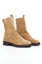 Genuine Suede Leather Zippered Mink Women's Boots - 273404 - 2