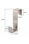 Stainless Steel 3-Piece Over-The-Door Towel Rack, Kitchen Cabinet Hanger, Shower Cabin Hanger, Towel and Robe Hanger Without Drilling - Bth-020 - 5
