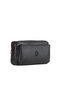 Faux Leather Stylish Handheld Portfolio and Wallet Bag - Black - 2