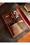 MacBook Organizer – Genuine Leather Multi-Compartment Briefcase - 5