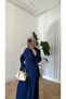 Women's Hijab Waist-Tied Two-Piece Set Tunic Pants Bottom Top Set