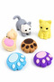 Eraser 6 Pieces Cat Figured Eraser Set with Paws and Kittens Set Vd062 - 4