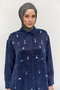Pullu Dokulu Floş Tunik - 3