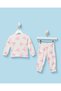 Infant Girls White Bow Print Pyjama Set - 4