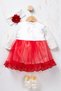Baby Girl Floral Detailed Tulle Mevlüt Dress - with Shoes and Bandana Gift (Inner Bodysuit Included) - 6