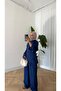 Women's Hijab Waist-Tied Two-Piece Set Tunic Pants Bottom Top Set - 4
