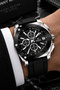 All Functions Active - Black Color - Silicone Cord - 3 Atm Water Resistant - Men's Watch - Gift Special Boxed Tw2011C1