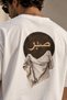Sabr Arabic Calligraphy Sabır Arabic Calligraphy Patterned Back Printed Oversize Unisex Premium T-Shirt - 2