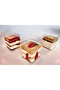 6 Pieces Magnolia Cup 250 Cc Moderna Mica Plastic Bowl and Lid - 2