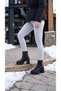 Simple High Thick Heeled Women's Short Boots with Side Zipper - 6