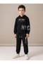 Boy's Letter Printed Hooded Tracksuit Set