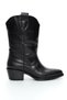 Genuine Leather Black Western Women's Boots - Zb541
