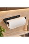 Stainless Steel No-Punch Mounting Adhesive and Screw Paper Towel Holder - Adhesive Metal Paper Towel Napkin Holder - Adhesive Stainless Hanger - Towel Holder Bathroom Hanger - Int-010