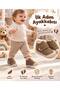 Momy First Step Children's Shoes with Velcro Toe Protection and Non-Slip Sole