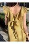 Rochie maxi, galben - 6