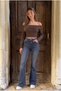 High Waist Flare/Spanish Denim Pants - 7