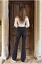 High Waist Flare/Spanish Denim Pants - 6