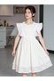 Rochie, alb - 4