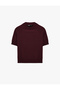 Viscose Short Sleeve Raglan Sleeve Stand Collar Knitwear Sweater - 5