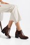Genuine Leather Women's Daily Classic Pointed Short Boots Dc2438 - 3