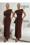 Rochie maxi, maro