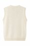 Ecru Mini Ribbon Sleeveless Sweater - 2Y4466 - 2