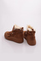 Gamleu tape coffee women's winter fur-lined boots - 3
