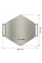 Stainless Steel Presentation Tray 22X25 cm with Handles Coffee Tea Serving Tray New Bridal Tray Satine - Int-007-B - 4