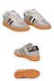 Silver-Black Laced Lightweight Flexible Comfortable Sole Unisex Walking and Sports Shoes Sneaker 015 g - 5