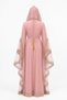 Women's Long Caftan with Shiny Stones and Chiffon Two Piece Caftan, 06 - 4