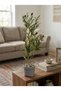 Artificial Olive Tree in Grey Round Woven Plastic Pot, 70 cm