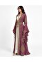 Women's Long Caftan with Handwork Stones and Embroidery on It Model 10 - 2