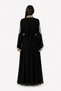 Women's Long Caftan with Shiny Stones and Pearl Work, Model 13 - 4