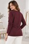 Women's Plus Size Blouse Knitwear Soft Textured Basic Crew Neck Long Sleeve Sweater - 6