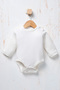 Baby Girl Floral Detailed Tulle Dress with Inner Bodysuit, Shoes and Bandana as a Gift - 4
