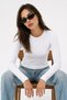 Women's Comfort Casual Spring White Blouse - 4