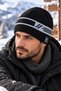 Men's Patterned Winter Beanie Striped Geometric Model Daily Snow Beanie - 4